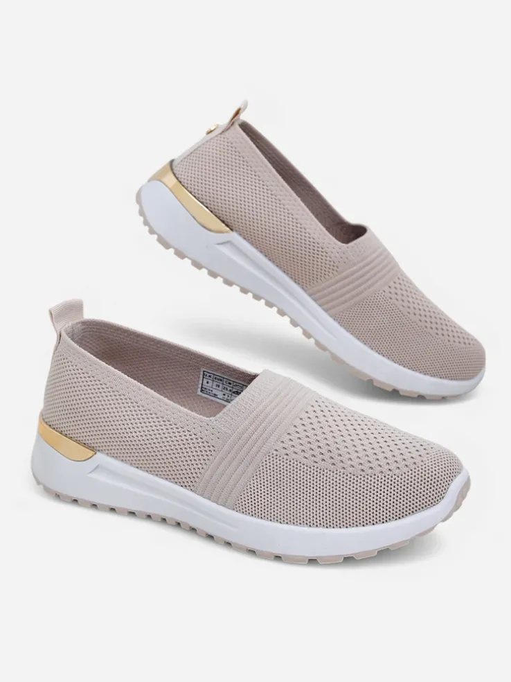 Royalfashion Materiałowe damskie półbuty slip on Perfeti
