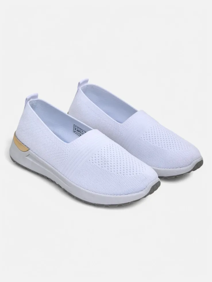 Royalfashion Materiałowe damskie półbuty slip on Perfeti