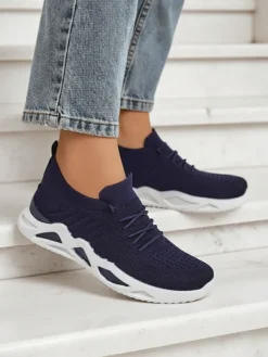 Royalfashion Materiałowe sneakersy damskie Kaenno