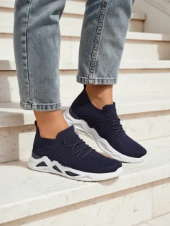 Royalfashion Materiałowe sneakersy damskie Kaenno