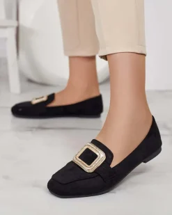 Royalfashion Mokasyny damskie z klamerką Serbento