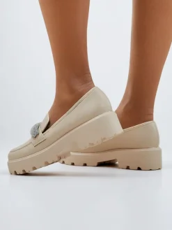 Royalfashion Mokasyny damskie z cyrkoniami Emerne