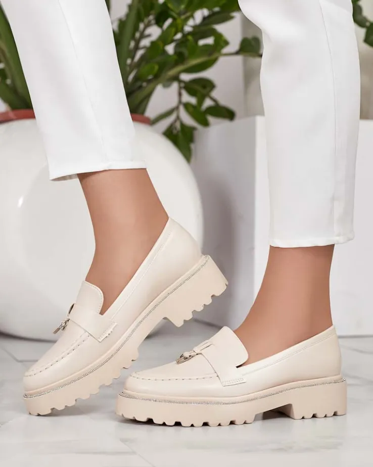 Royalfashion Mokasyny damskie z cyrkoniami Ali