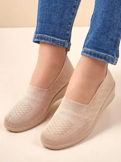 Royalfashion Mokasyny damskie na niskim koturnie Epoles