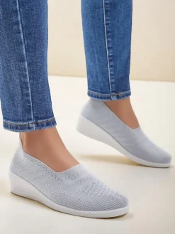 Royalfashion Mokasyny damskie na niskim koturnie Epoles