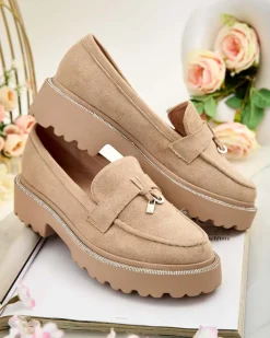 Royalfashion Mokasyny damskie z cyrkoniami Ali