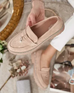 Royalfashion Mokasyny damskie z cyrkoniami Ali