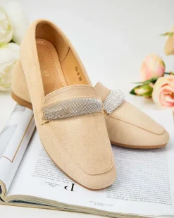 Royalfashion Mokasyny damskie eko zamszowe Rellpes