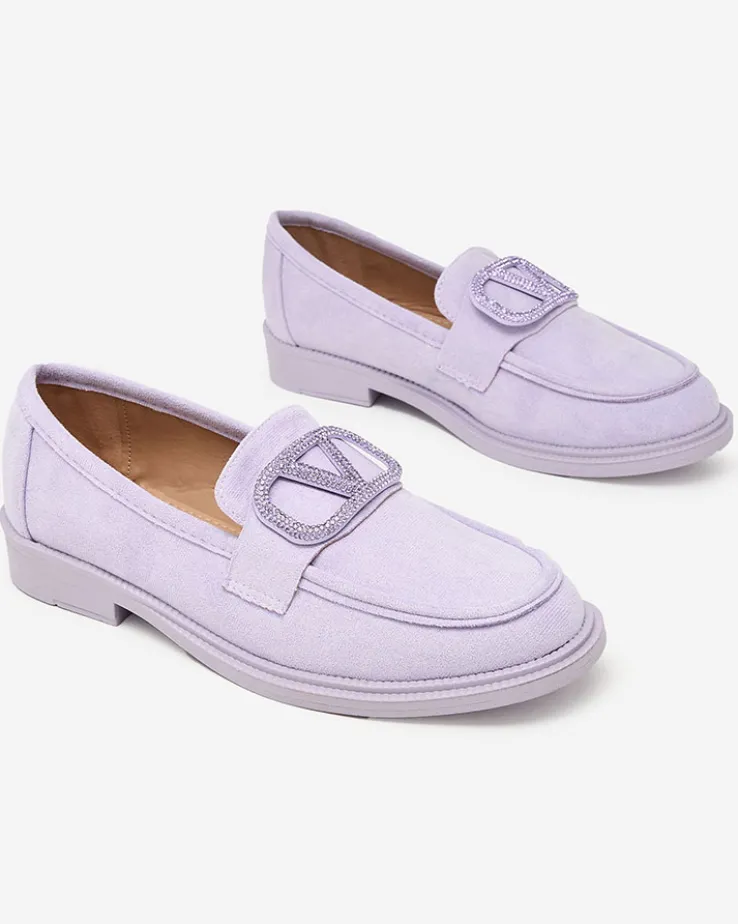 Royalfashion Mokasyny damskie z ozdobą Fograss