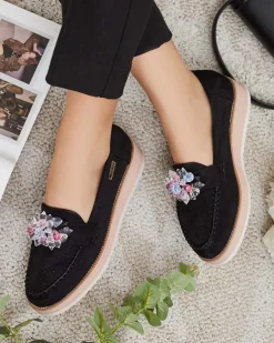 Royalfashion Mokasyny z kolorowymi kamyczkami Restea