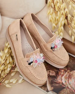 Royalfashion Mokasyny z kolorowymi kamyczkami Restea