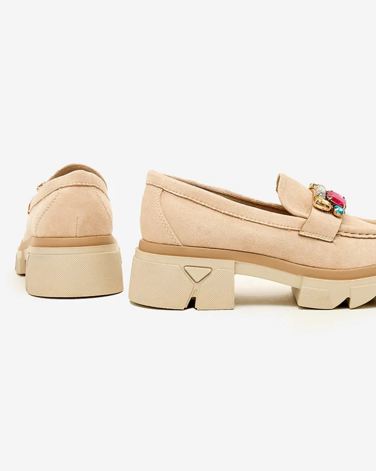 Royalfashion Mokasyny z kolorowymi kamyczkami Sariner