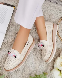 Royalfashion Mokasyny z kolorowymi kamyczkami Restea