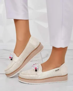 Royalfashion Mokasyny z kolorowymi kamyczkami Restea