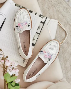 Royalfashion Mokasyny z kolorowymi kamyczkami Restea