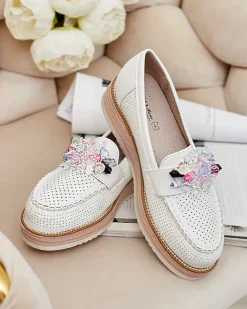 Royalfashion Mokasyny z kolorowymi kamyczkami Restea