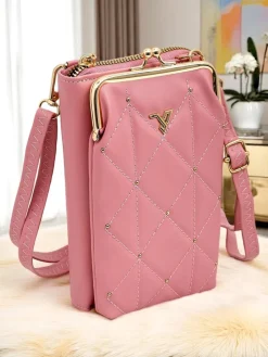 Royalfashion Multifunkcyjna torebka portfel na pasku Quilted Charm