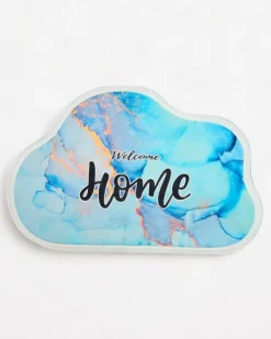 Royalfashion Niebieski dywanik wycieraczka 40x60