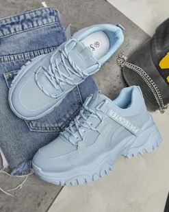 Royalfashion Niebieskie damskie buty sportowe typu sneakersy Povilpo