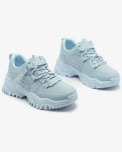 Royalfashion Niebieskie damskie buty sportowe typu sneakersy Povilpo