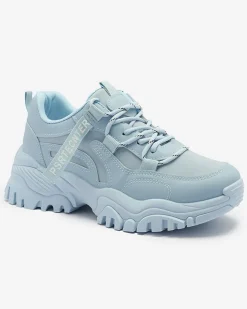 Royalfashion Niebieskie damskie buty sportowe typu sneakersy Povilpo