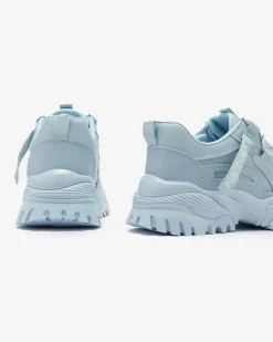 Royalfashion Niebieskie damskie buty sportowe typu sneakersy Povilpo