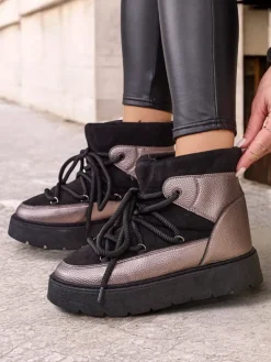 Royalfashion Śniegowce damskie sznurowane Iniuc