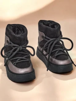 Royalfashion Śniegowce damskie sznurowane Iniuc