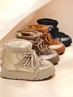 Royalfashion Śniegowce damskie sznurowane Iniuc