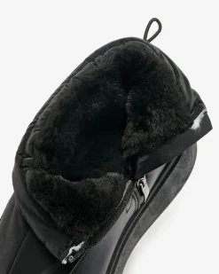 Royalfashion Śniegowce damskie w czarnym kolorze Fopinia