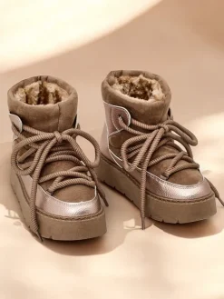 Royalfashion Śniegowce damskie sznurowane Iniuc