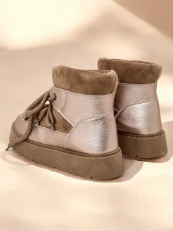 Royalfashion Śniegowce damskie sznurowane Iniuc