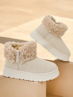 Royalfashion Śniegowce damskie z kożuszkiem Rovvoy