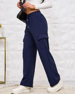 Royalfashion Ocieplane damskie spodnie typu bojówki