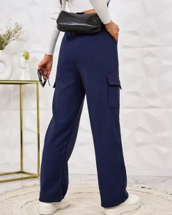 Royalfashion Ocieplane damskie spodnie typu bojówki