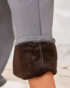 Royalfashion Ocieplane damskie spodnie typu bojówki