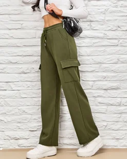 Royalfashion Ocieplane damskie spodnie typu bojówki