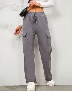 Royalfashion Ocieplane damskie spodnie typu bojówki