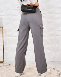 Royalfashion Ocieplane damskie spodnie typu bojówki