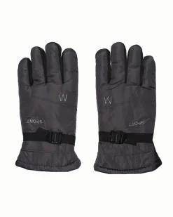 Royalfashion Ocieplane rękawice męskie z regulacją w nadgarstku