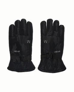 Royalfashion Ocieplane rękawice męskie z regulacją w nadgarstku