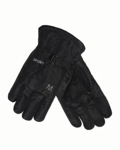 Royalfashion Ocieplane rękawice męskie z regulacją w nadgarstku