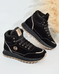 Royalfashion Ocieplane sneakersy damskie z futerkiem Casill