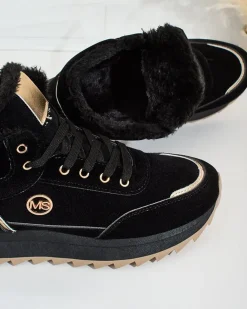 Royalfashion Ocieplane sneakersy damskie z futerkiem Casill