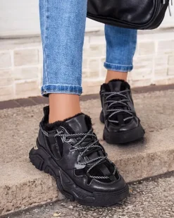 Royalfashion Ocieplane sneakersy damskie Cyrenna