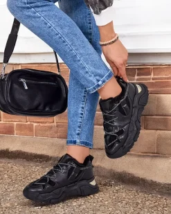 Royalfashion Ocieplane sneakersy damskie Cyrenna