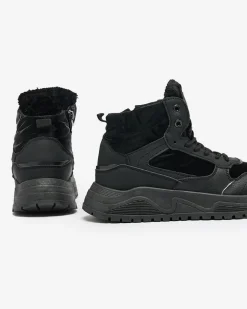 Royalfashion Ocieplane sneakersy damskie z futerkiem Retodaf