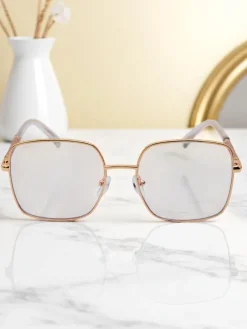 Royalfashion Okulary przeciwsłoneczne w kwadracie lekko przyciemnione Lolla Style