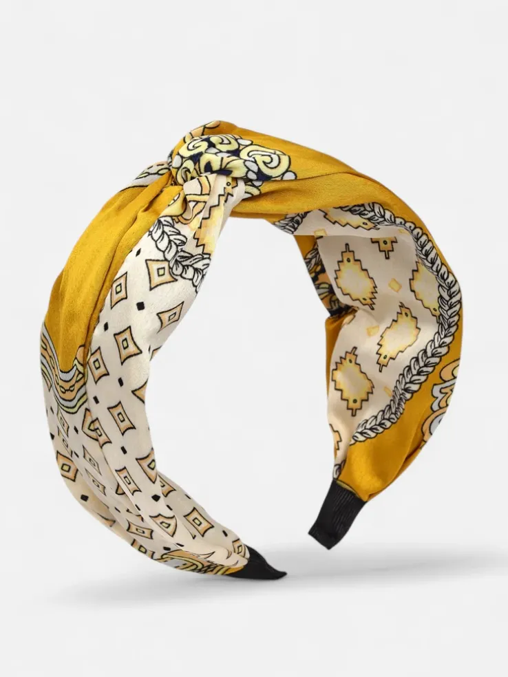 Royalfashion Opaska damska w stylu apaszki z eleganckim printem