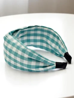 Royalfashion Opaska do włosów w kratkę Claras